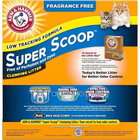 Arm & Hammer Cat Litter Super Scoop Clumping Fragrance Free