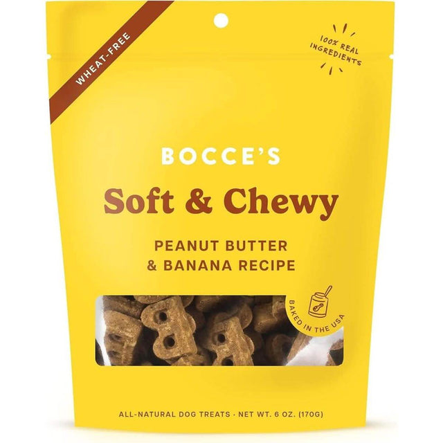 Bocce's Dog Treat Soft & Chewy Peanut Butter & Banana Recipe