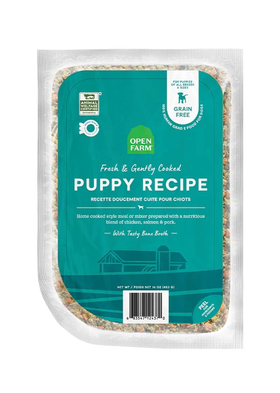 Open Farm Cooked Frozen Dog Food Puppy Recipe