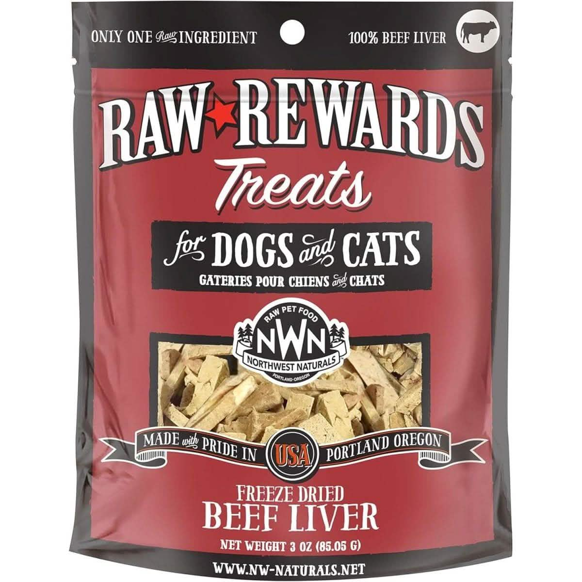 Raw Rewards Dog & Cat Treat Freeze Dried Beef Liver