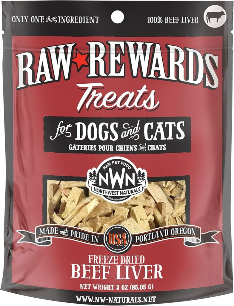 Raw Rewards Dog & Cat Treat Freeze Dried Beef Liver