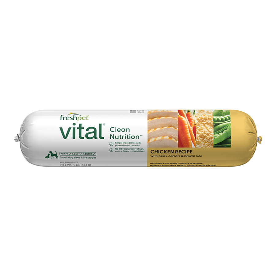 FreshPet Vital Chicken Recipe Cooked Refrigerated Dog Food