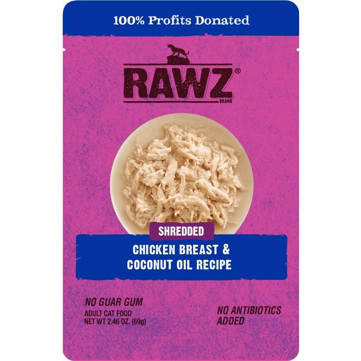 RAWZ Shredded Chicken Breast & Coconut Oil Recipe Adult Cat Food