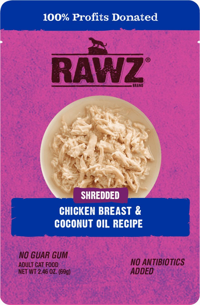 RAWZ Shredded Chicken Breast & Coconut Oil Recipe Adult Cat Food