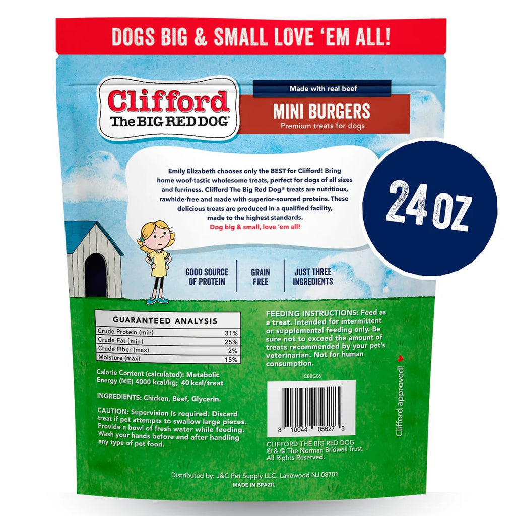 Clifford® Dog Treat Mini Burgers