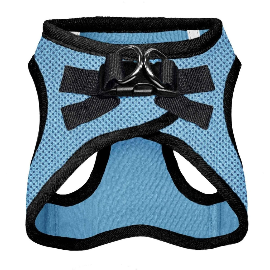 Voyager Step-In Air Pet Harness - Baby Blue with Black Trim