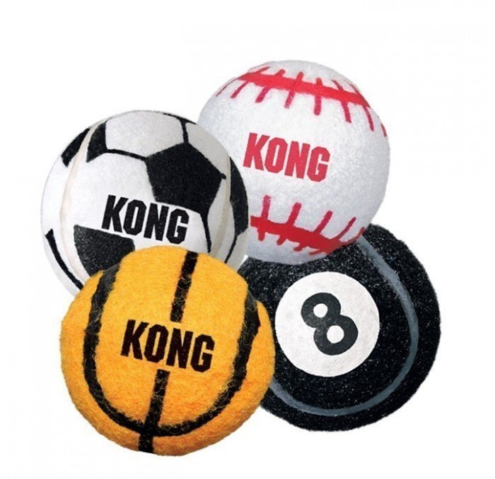 Kong Dog Toy Sport Tennis Balls (3 Pack)