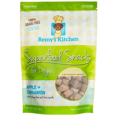 Remy's Kitchen Dog Treat Superfood Snacks Apple + Cinnamon Flavor