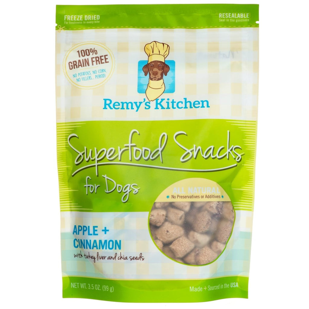 Remy's Kitchen Dog Treat Superfood Snacks Apple + Cinnamon Flavor