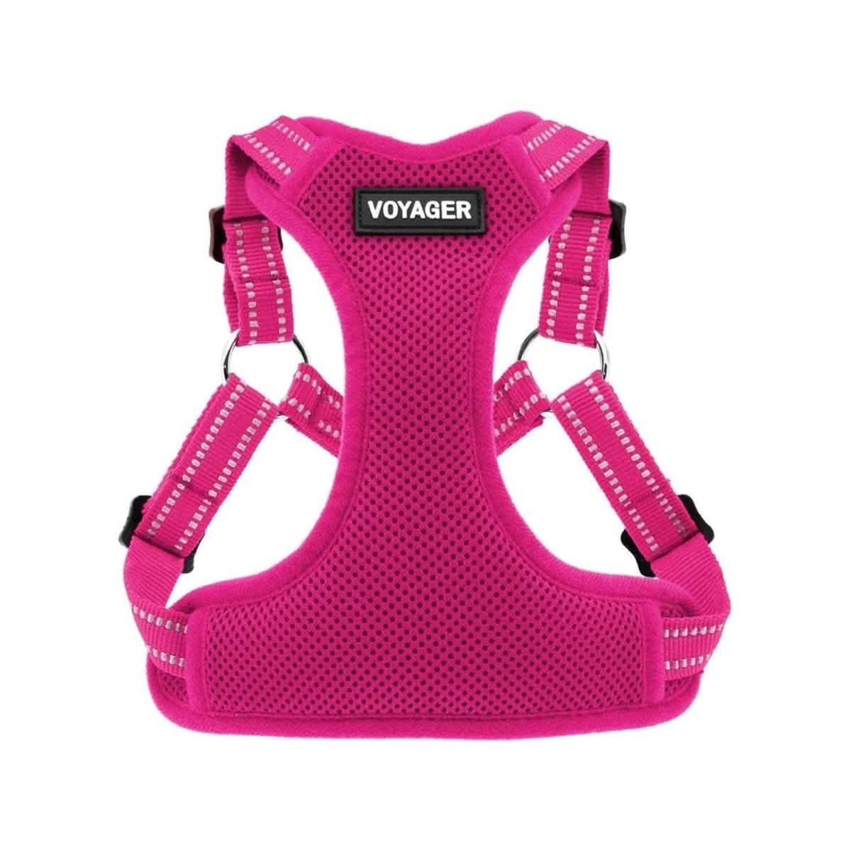 Voyager Step-In Flex Adjustable Pet Harness - Fuchsia