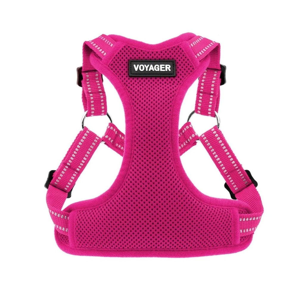 Voyager Step-In Flex Adjustable Pet Harness - Fuchsia