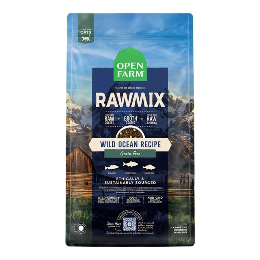 Open Farm Dry Cat Food Grain Free RawMix Wild Ocean Recipe