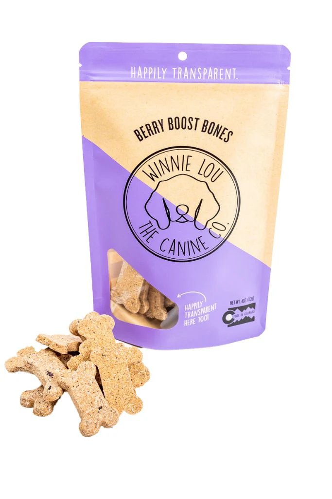 Winnie Lou Dog Treat Berry Boost Bones