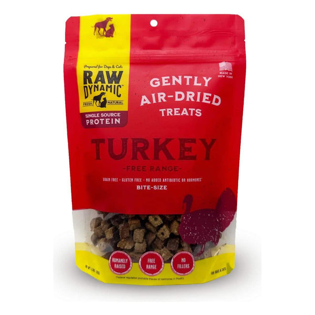 Raw Dynamic Dog Treat Air-Dried Bite-Size Turkey