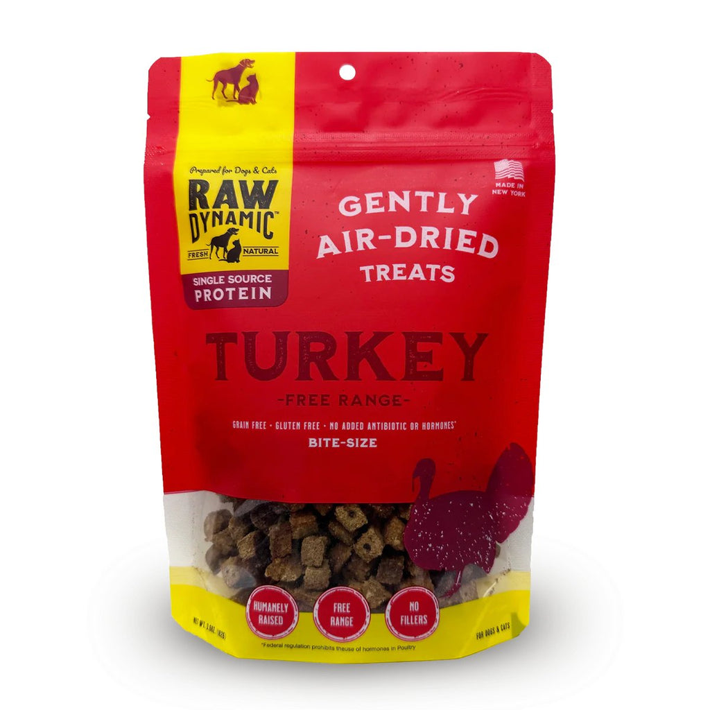 Raw Dynamic Dog Treat Air-Dried Bite-Size Turkey