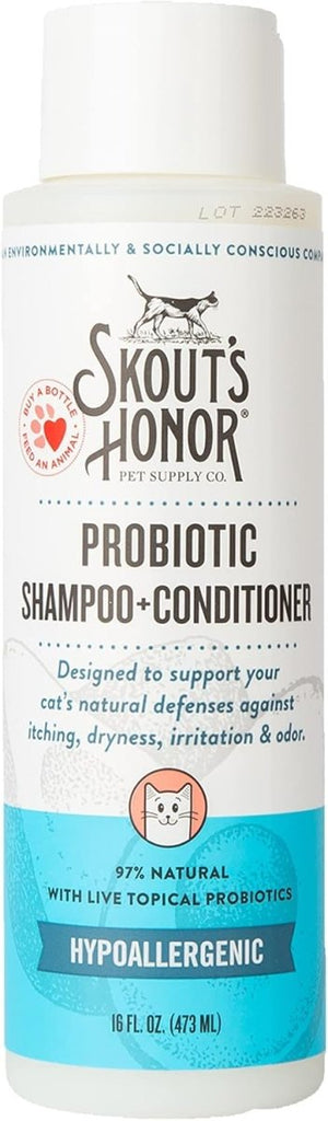 Skout's Honor Probiotic Cat Shampoo + Conditioner Hypoallergenic