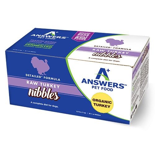 Answers Raw Frozen Dog Food Detailed Formula Turkey Nibbles