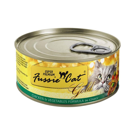 Fussie Cat Wet Cat Food Gold Chicken & Vegetables Formula in Gravy