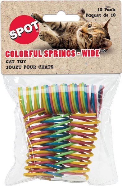 SPOT Cat Toy Colorful Springs (10 Pack)