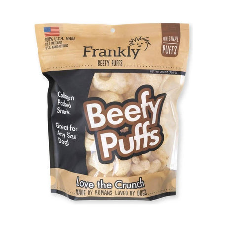 Frankly Dog Treat Beefy Puffs Original