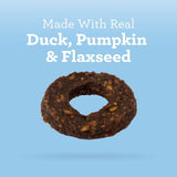 SmartBones Dog Treat Protein Rings with Real Duck, Pumpkin & Flaxseed