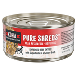 Koha Wet Cat Food Pure Shreds Shredded Beef Entrée