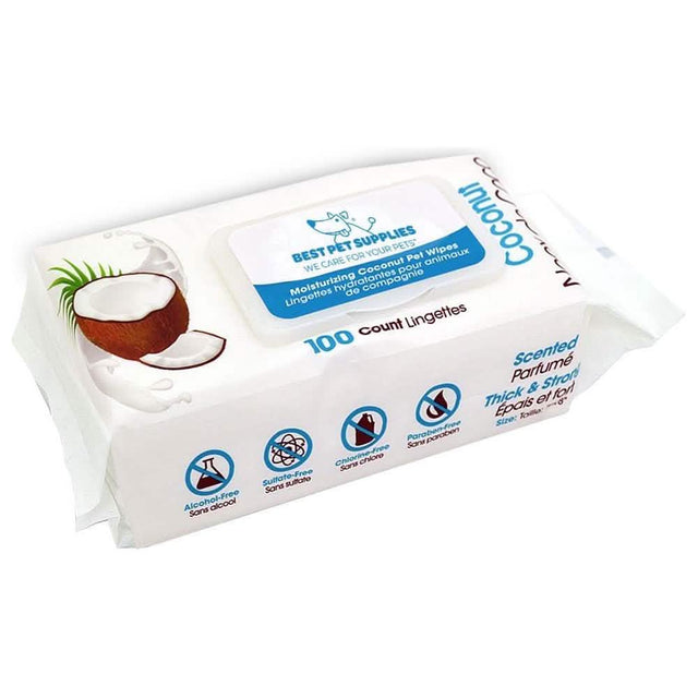 Best Pet Supplies Scented Moisturizing Coconut Pet Wipes