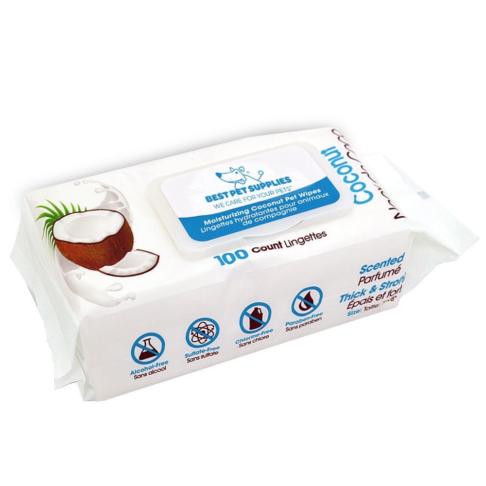 Best Pet Supplies Scented Moisturizing Coconut Pet Wipes