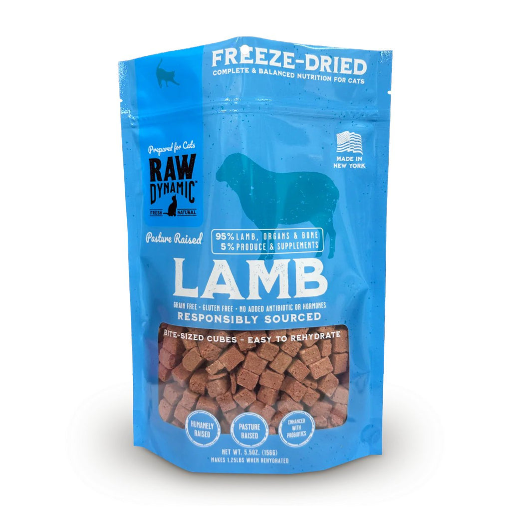 Raw Dynamic Freeze-Dried Cat Food Pasture Raised Lamb