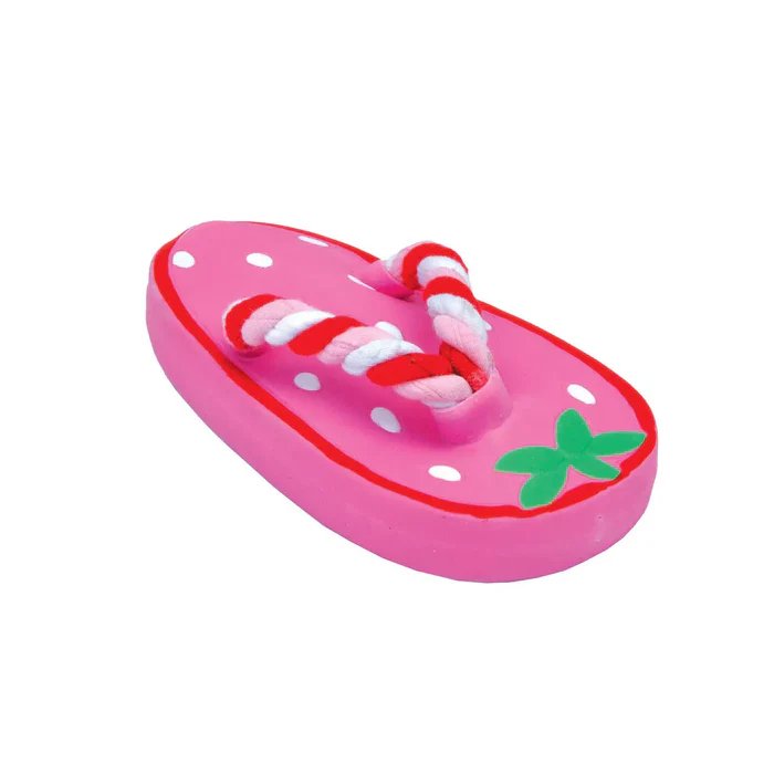 Rascals by Coastal Dog Toy Latex Flip Flop