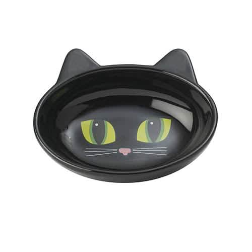 Petrageous Designs Frisky Kitty Bowl - Black