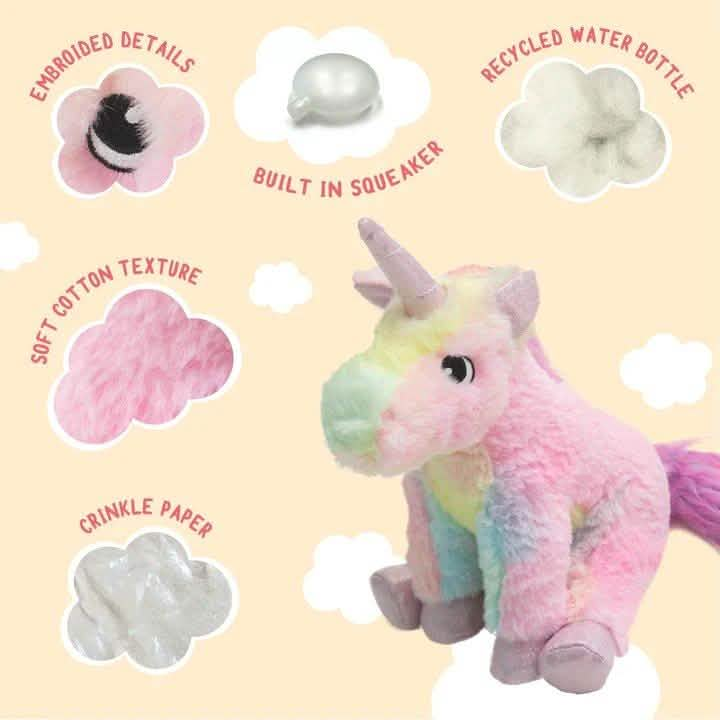 SnugArooz Dog Toy Tye the Unicorn