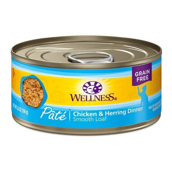 Wellness Wet Cat Food Complete Health Paté Chicken & Herring Dinner