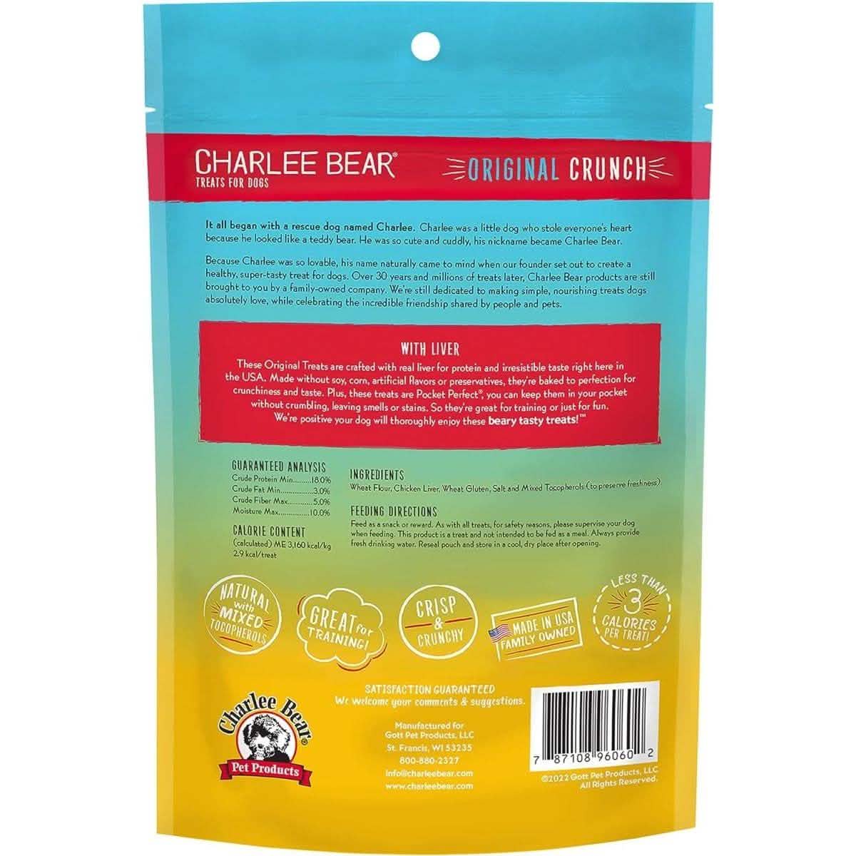 Charlee Bear Dog Treat Original Crunch with Liver