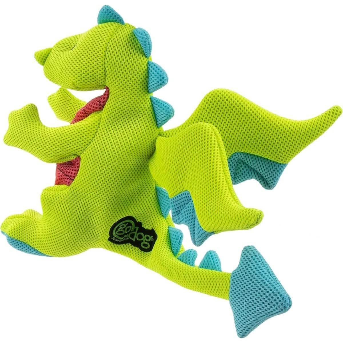 GoDog Dog Toy Double Chew Guard Dragon