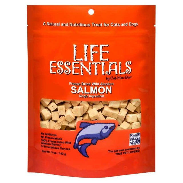 Cat-Man-Doo Dog Treat Life Essentials Freeze-Dried Wild Alaskan Salmon