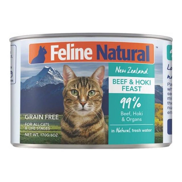 Feline Natural Wet Cat Food Beef &amp; Hoki Feast