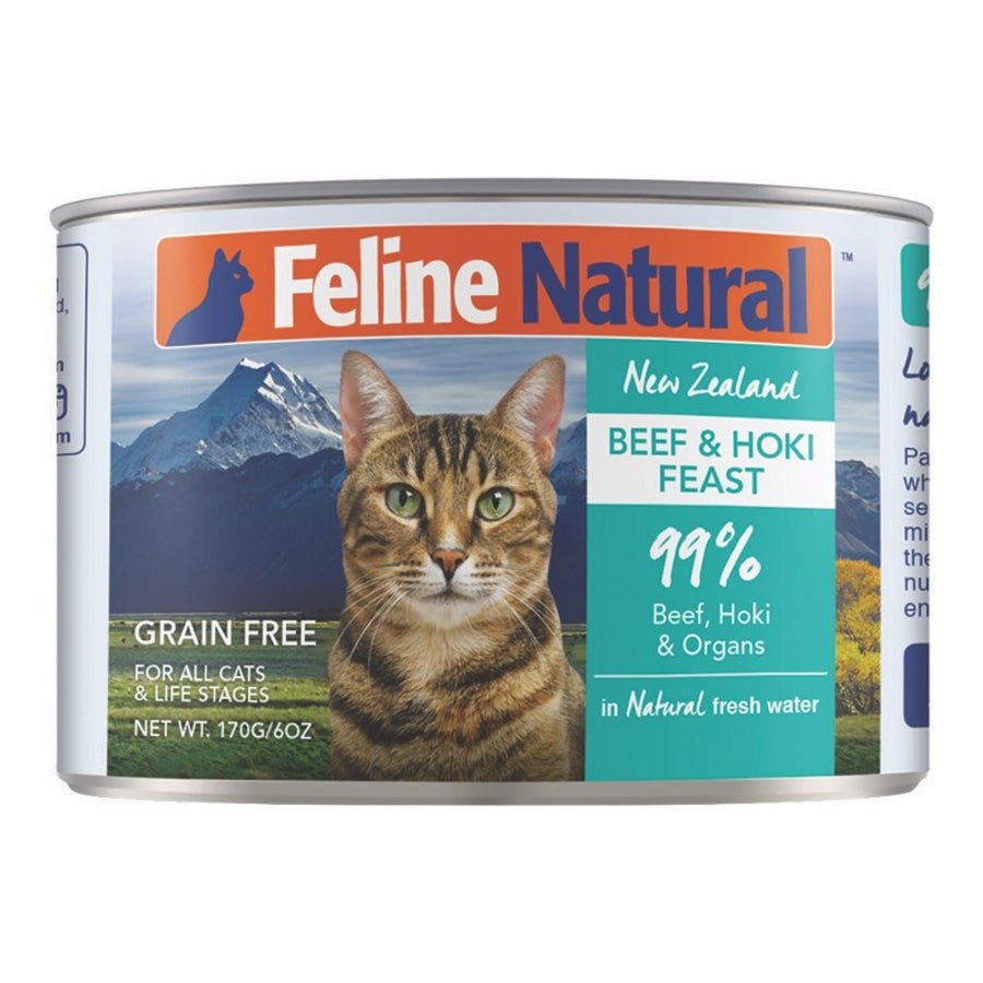 Feline Natural Wet Cat Food Beef &amp; Hoki Feast