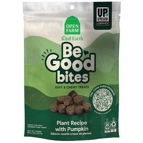 Open Farm Dog Treat Be Good Bites Plant Recipe with Pumpkin