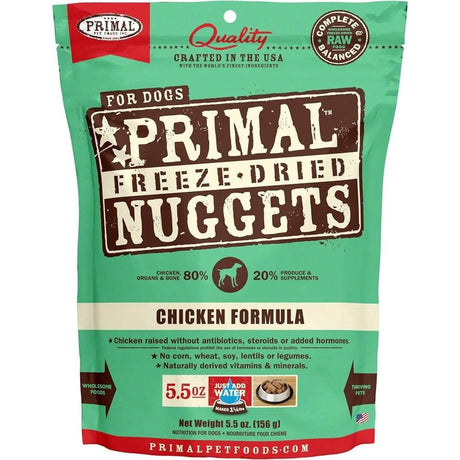 Primal Freeze-Dried Dog Food Nuggets Chicken Formula