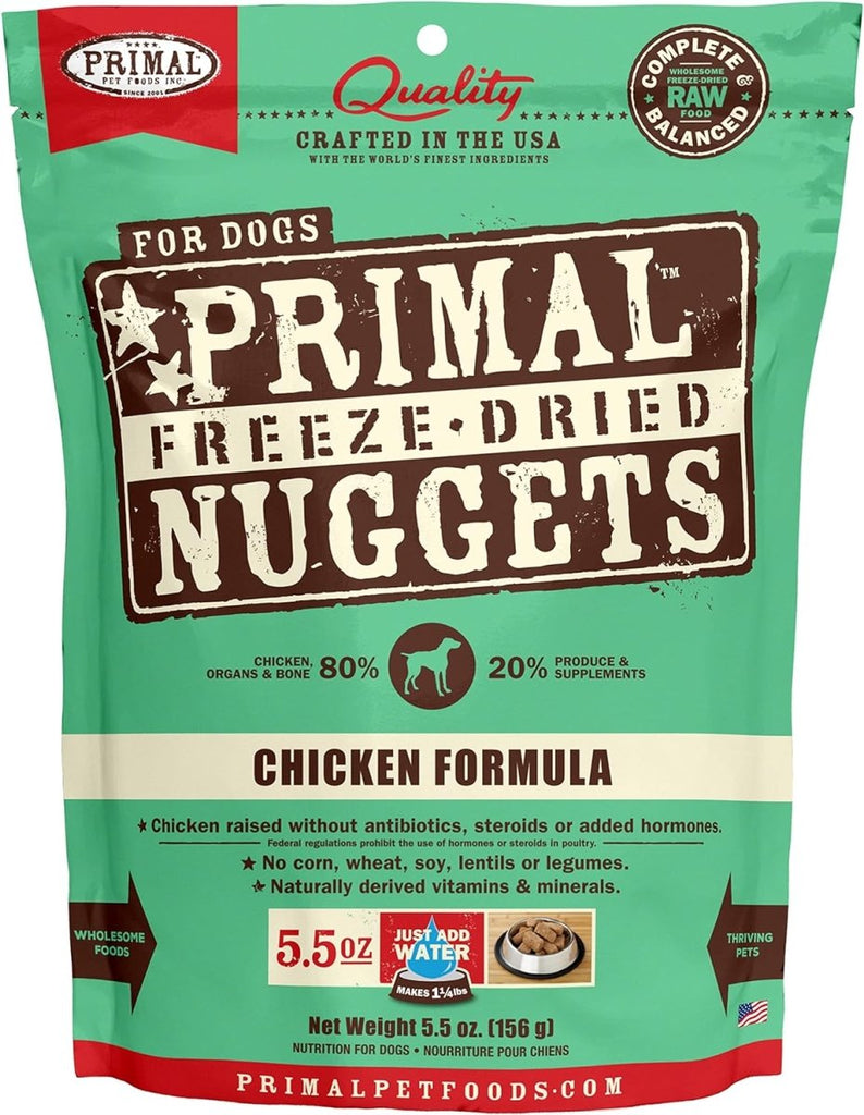 Primal Freeze-Dried Dog Food Nuggets Chicken Formula