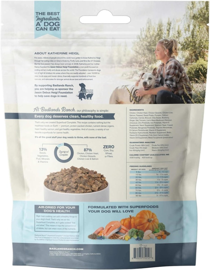 Badlands Ranch Dog Food Air-Dried Superfood Complete Chicken Formula