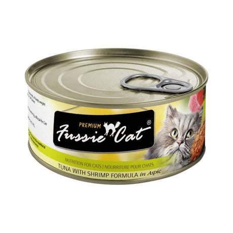 Fussie Cat Wet Cat Food Premium Tuna with Shrimp Formula in Aspic