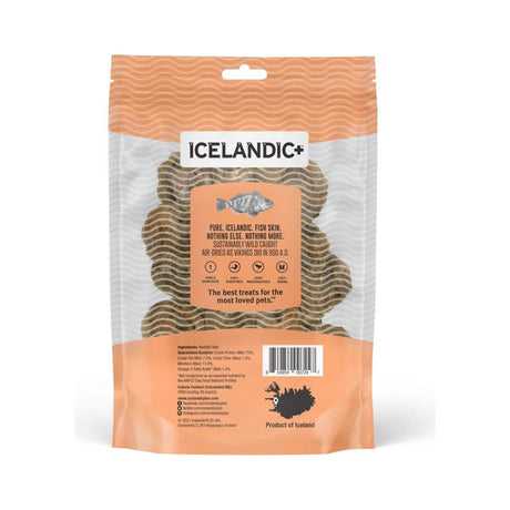 Icelandic Dog Treat Redfish Skin Rolls