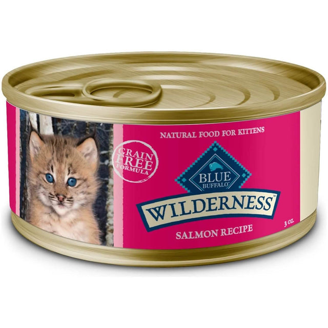 Blue Buffalo Wet Cat Food Wilderness Salmon Recipe for Kittens