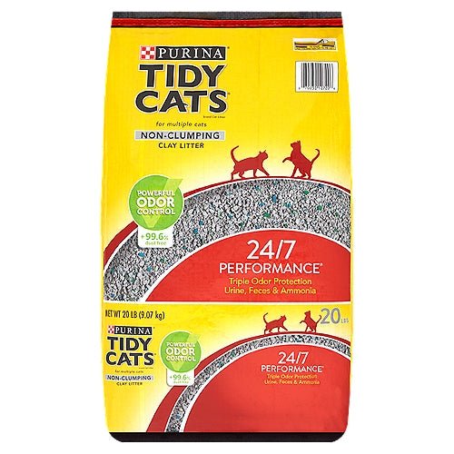 Tidy Cats Cat Litter 24/7 Perfomance Non-Clumping Clay