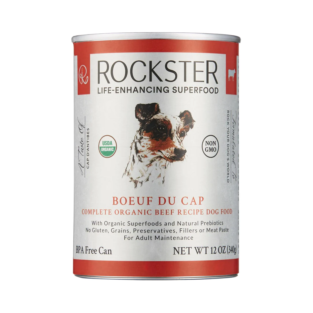 Rockster Wet Dog Food Boeuf Du Cap Complete Organic Beef Recipe