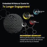 Playology Dog Toy Squeaky Chew Ball - Peanut Butter Scent