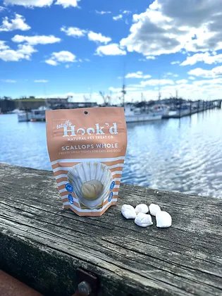 Totally Hook'd Dog Treat Freeze-Dried Scallops