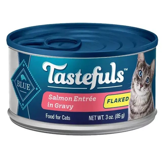 Blue Buffalo Wet Cat Food Tastefuls Flaked Salmon Entree in Gravy